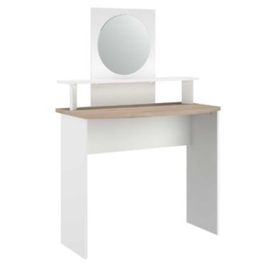 Parisot Make-uptafel Hardy-136cm-met spiegel-wit/eik product