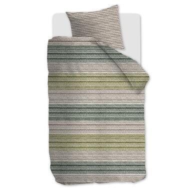 Ambiante Cozy Knit dekbedovertrek - 140x200/220 - Groen product