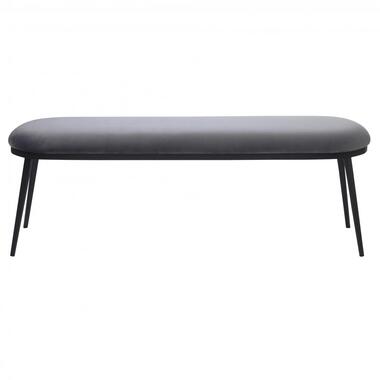 Nordic Home - Arvid bankje - 140 cm - leer - grijs product