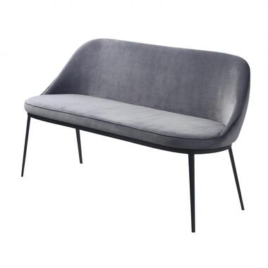 Nordic Home - Arvid eetkamerbank - velvet - 140 cm - grijs product