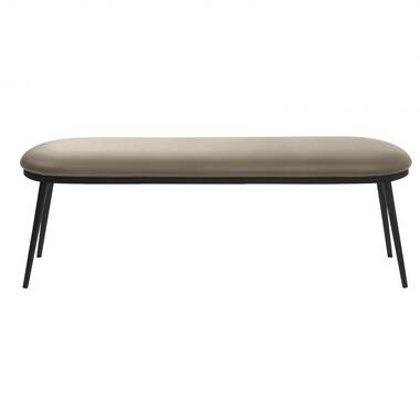 Nordic Home - Arvid bankje - 140 cm - leer - taupe product