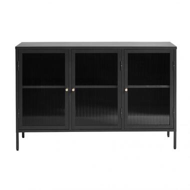 Nordic Home - Olan glazen dressoir - 130 cm - zwart product