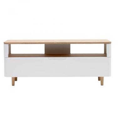 Nordic Home - Rune tv-meubel - 120 cm - eikenhout - naturel/wit product