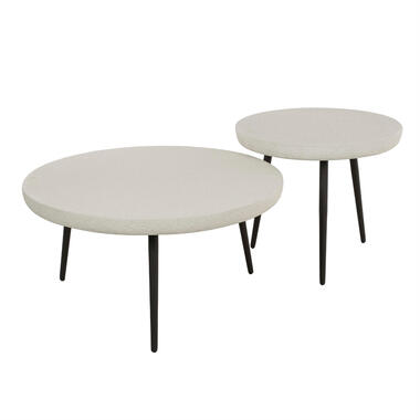 Fraaai - Shana salontafel set van 2 rond - marmer composiet product