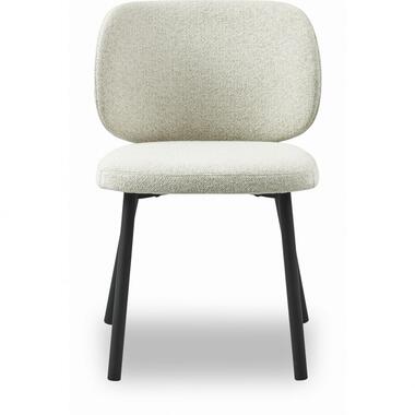 Nordic Home - Milly eetkamerstoel bouclé - wit product