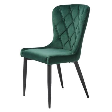 Nordic Home - Gustav eetkamerstoel - velvet - groen product