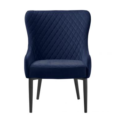 Nordic Home - Milly fauteuil velvet - blauw product