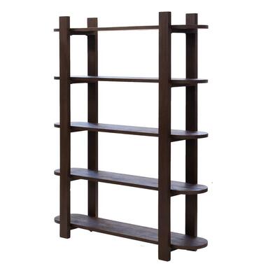 Wandkast Bruin - 160x38x190cm - Mangohout - Kast Luuk product