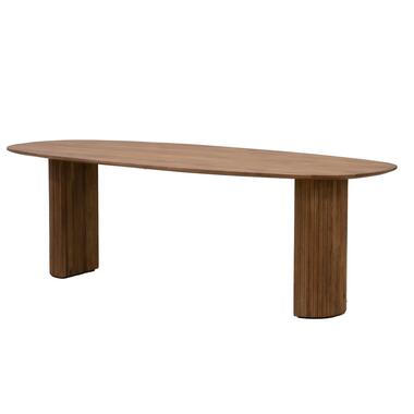 Eettafel Deens Ovaal 300cm - Bruin Mangohout - Feline product