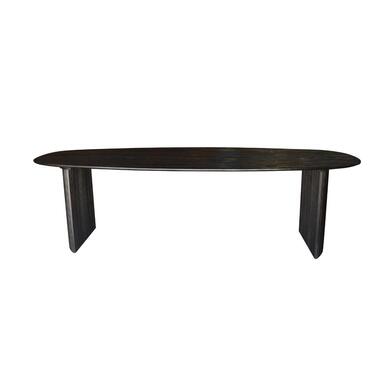 Eettafel Deens Ovaal 220cm - Zwart Mangohout - Feline product