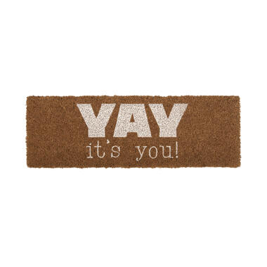 Present Time - Deurmat YAY, It's You! - Bruin - 75x25x1,5cm product