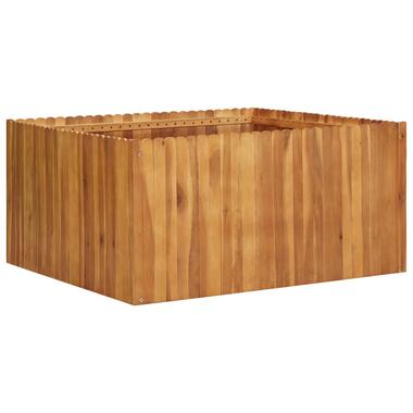 vidaXL - Houten Plantenbak - Bruin - Hout - 100 x 100 x 50 cm product