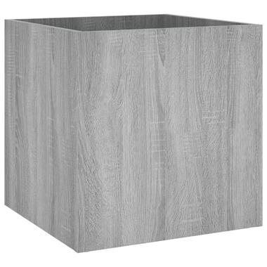 vidaXL Plantenbak 40x40x40 cm bewerkt hout grijs sonoma eiken product