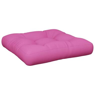 vidaXL - Palletkussen - Roze - Stof - 60 x 60 x 12 cm product