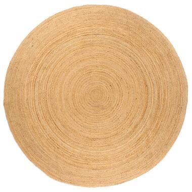 vidaXL Tapijt rond 240 cm gevlochten jute product