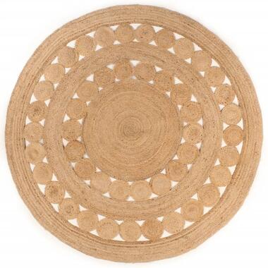 vidaXL - Vloerkleed - Beige - Jute - 180 cm product