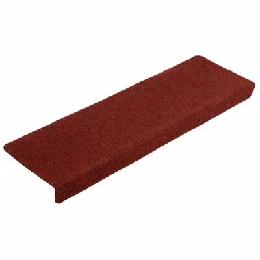 vidaXL Trapmatten 5 st 65x21x4 cm naaldvilt bordeauxrood product