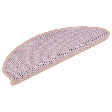 vidaXL - Trapmat - Roze - Stof - 65 x 21 x 4 cm - 15 stuks product