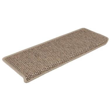 vidaXL Trapmatten zelfklevend 15 st sisal-look 65x21x4 cm zandkleurig product