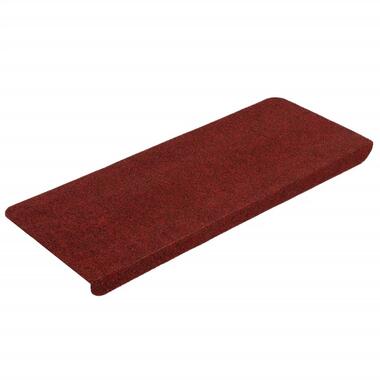 vidaXL Trapmatten zelfklevend 15 st 65x24,5x3,5 cm rood product