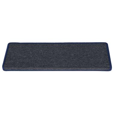 vidaXL Trapmatten 15 st 65x21x4 cm grijs en blauw product