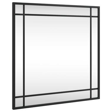 vidaXL Wandspiegel vierkant 50x50 cm ijzer zwart product