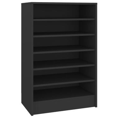 vidaXL Schoenenkast 60x35x92 cm bewerkt hout zwart product