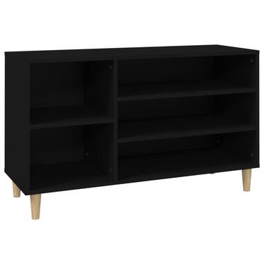 vidaXL Schoenenkast 102x36x60 cm bewerkt hout zwart product