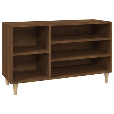 vidaXL Schoenenkast 102x36x60 cm bewerkt hout bruin eikenkleur product