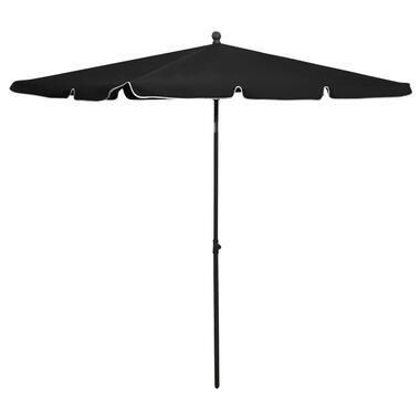 vidaXL Parasol met paal 210x140 cm zwart product