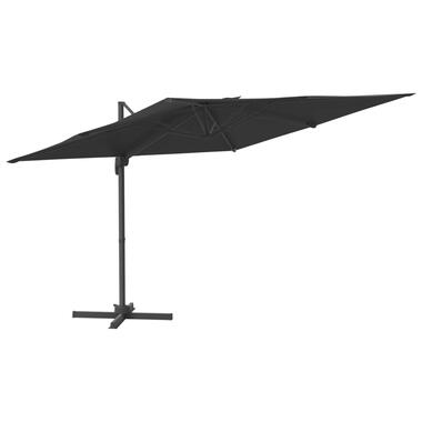 vidaXL Zweefparasol met aluminium paal 300x300 cm zwart product