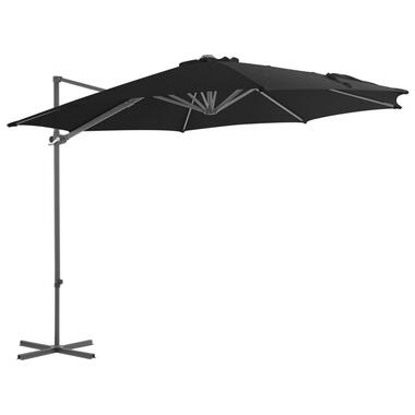 vidaXL Zweefparasol met stalen paal 300 cm zwart product