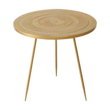 Deco by Boltze Bijzettafel El Dorado - metaal - goud - D61 x H58 cm product