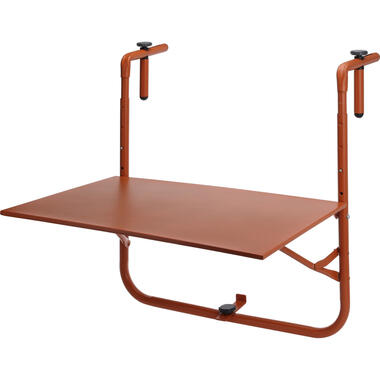 Pro Garden Balkon tafel - metaal - mat terracotta - 60 x 43 cm product