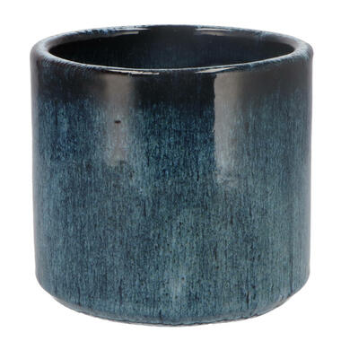 DK Design Bloempot model Blue Glaze - blauw - D14xH15 cm - ombre product