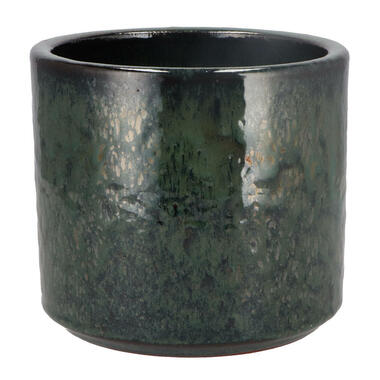 DK Design Bloempot model Green Glaze - groen - D15 x H17 cm - glanzend product