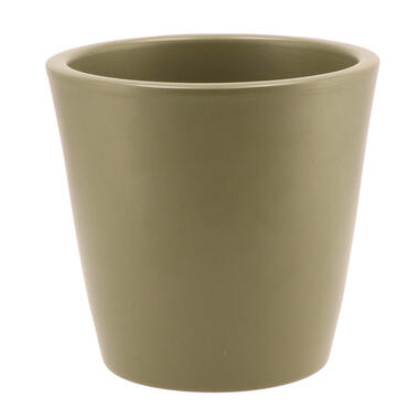 DK Design plantenpot - Vinci - olijfgroen mat - D16 x H18 cm product