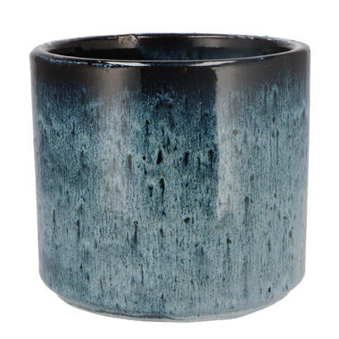 DK Design Bloempot model Blue Glaze - blauw - D18xH20 cm - ombre product