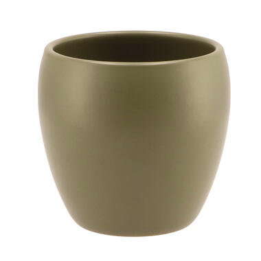 DK Design plantenpot Vinci - olijfgroen mat - D13 x H14 cm product