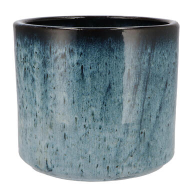 DK Design Bloempot model Blue Glaze - blauw - D21xH24 cm - ombre product