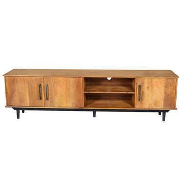 D - Livingfurn - TV Meubel Ayleen 200cm - Mangohout