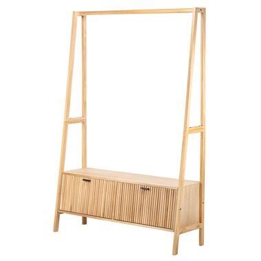 Massief houten garderobe/kledingrek product