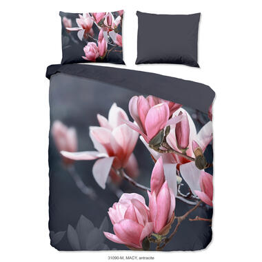 Pure Blossom Dekbedovertrek Antraciet-2-persoons (200 x 200/220 cm) product