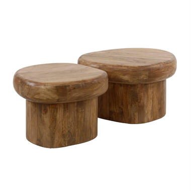 Fraaai - Florine salontafel set van 2 - mangohout product