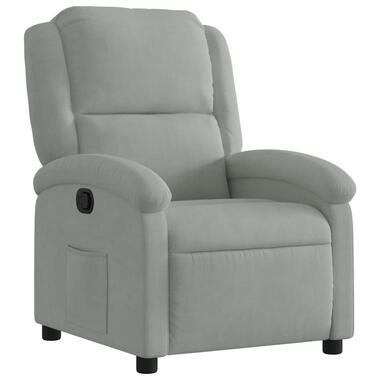 vidaXL - Fauteuil - Grijs - Fluweel product