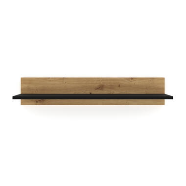 NUKA G wandplank 100 cm artisan eiken zwart mat product