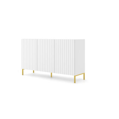 WAVE dressoir 3D 150 cm mat wit + gouden frame product