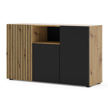 AURIS dressoir 3D 135 cm artisan eiken / zwart mat product