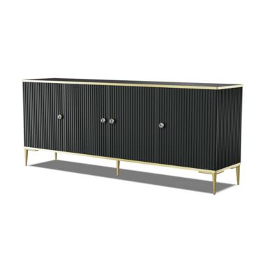 PETRA dressoir 182 cm 4D mat zwart product