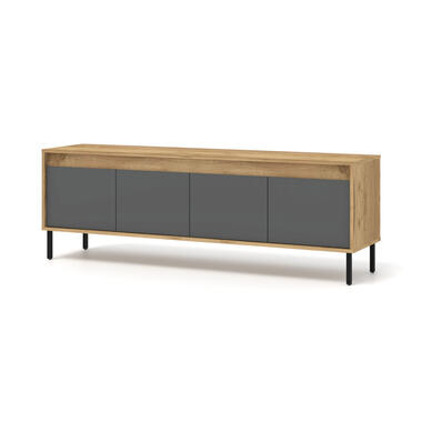 NESTA TV-meubel 166 cm artisan eiken goud / basalt product